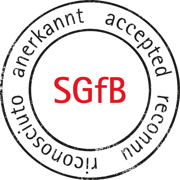 Stempel SGfB anerkannt